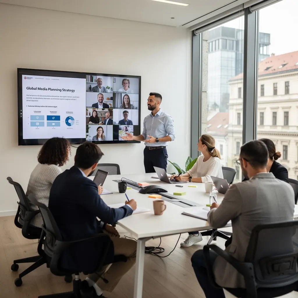 Videószerkesztés folyamatának ábrázolása, amely bemutatja a tartalom létrehozásának lépéseit.